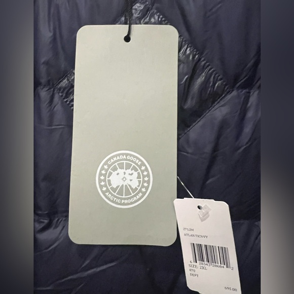 Canada Goose Men’s Hybridge Lite Hoody Atlantic Navy Blue Size 2XL - Picture 11 of 12